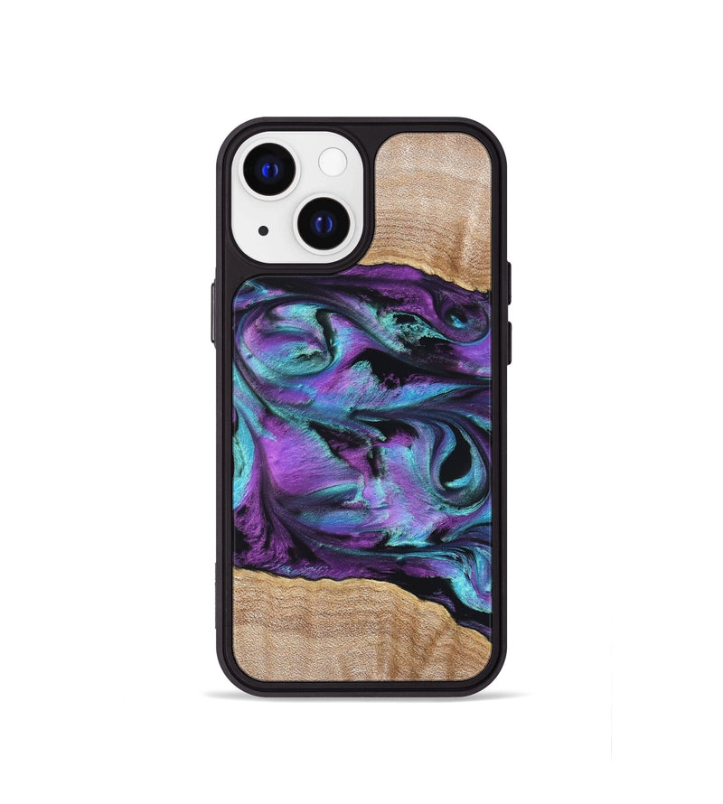 iPhone 13 mini Wood Phone Case - Sommer (Purple, 820758)