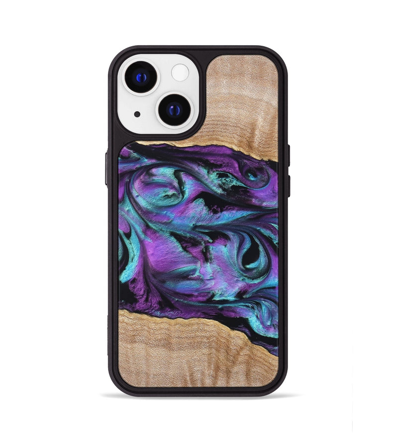 iPhone 13 Wood Phone Case - Sommer (Purple, 820758)