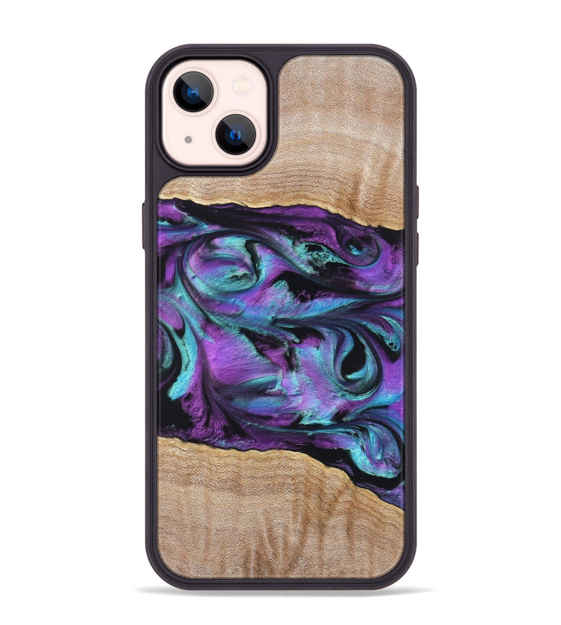 iPhone 14 Plus Wood Phone Case - Sommer (Purple, 820758)