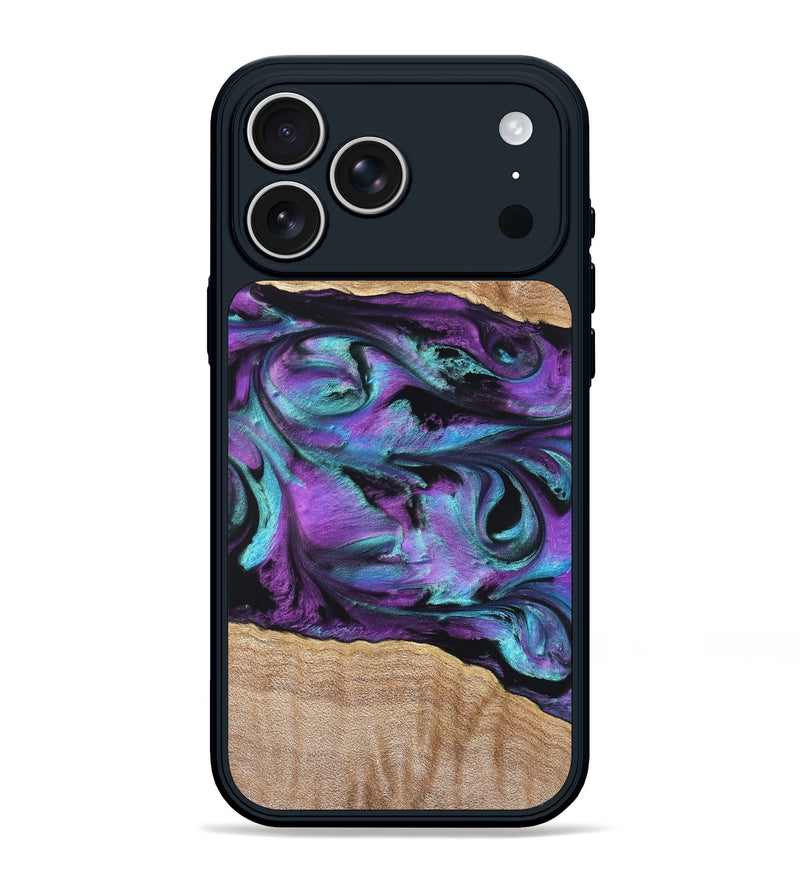 iPhone 17 Pro Max Wood Phone Case - Sommer (Purple, 820758)