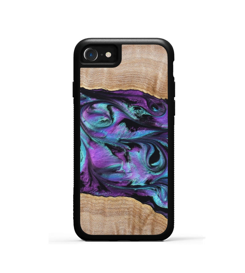 iPhone SE Wood Phone Case - Sommer (Purple, 820758)