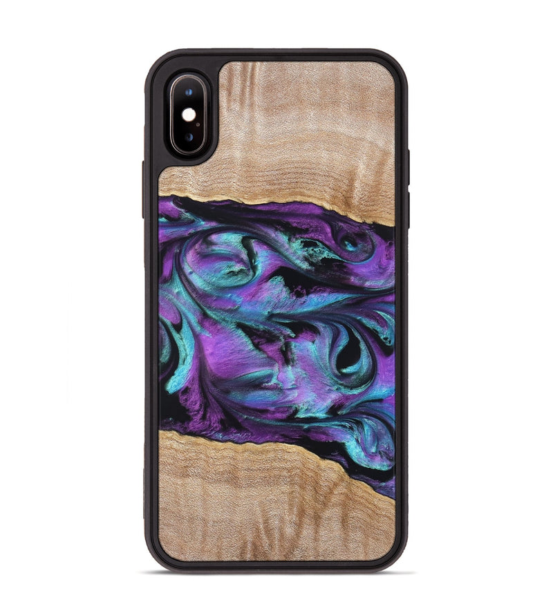 iPhone Xs Max Wood Phone Case - Sommer (Purple, 820758)