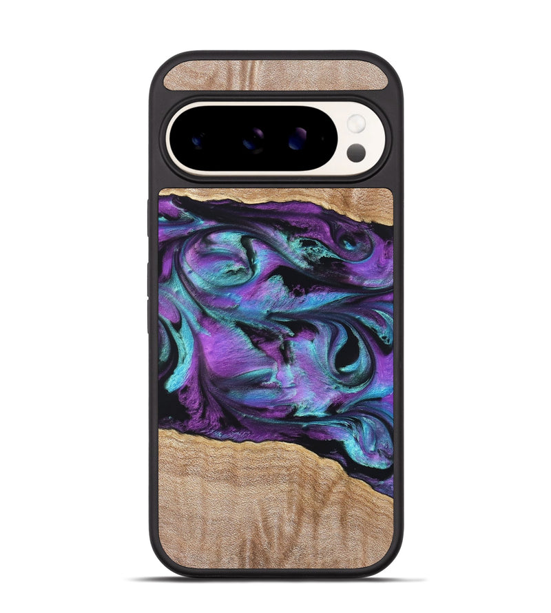 Pixel 9 Wood Phone Case - Sommer (Purple, 820758)