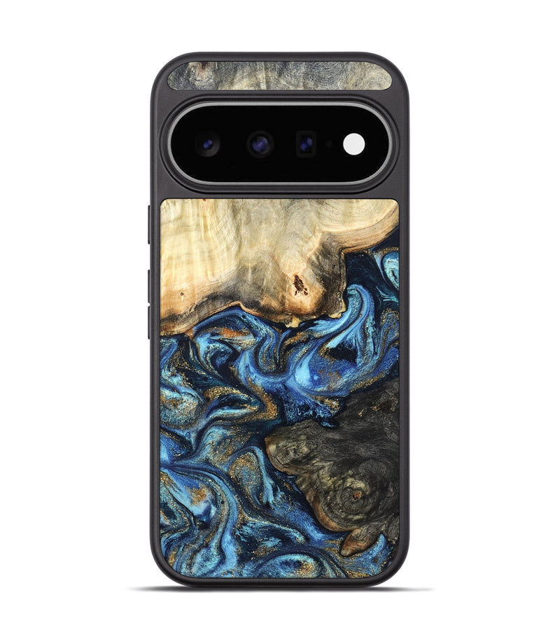 Pixel 11 Wood Phone Case - Lonnie (Teal & Gold, 820764)