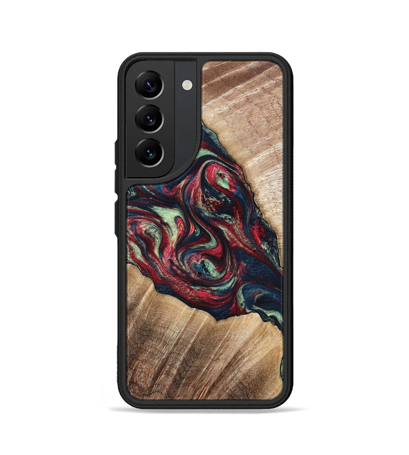 Galaxy S22 Wood Phone Case - Maximo (Red, 820767)