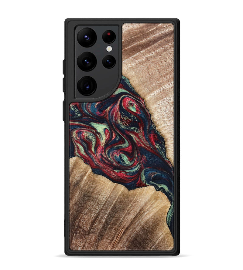 Galaxy S22 Ultra Wood Phone Case - Maximo (Red, 820767)