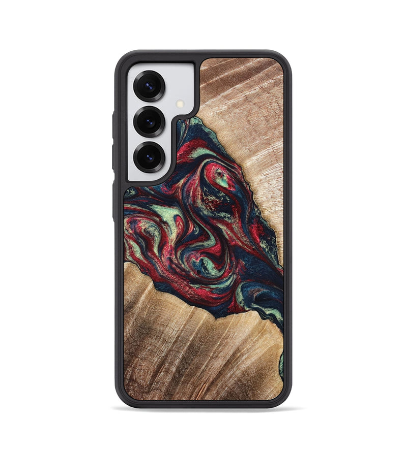 Galaxy S25 Wood Phone Case - Maximo (Red, 820767)