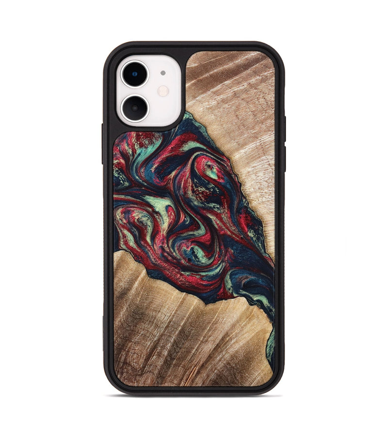 iPhone 11 Wood Phone Case - Maximo (Red, 820767)