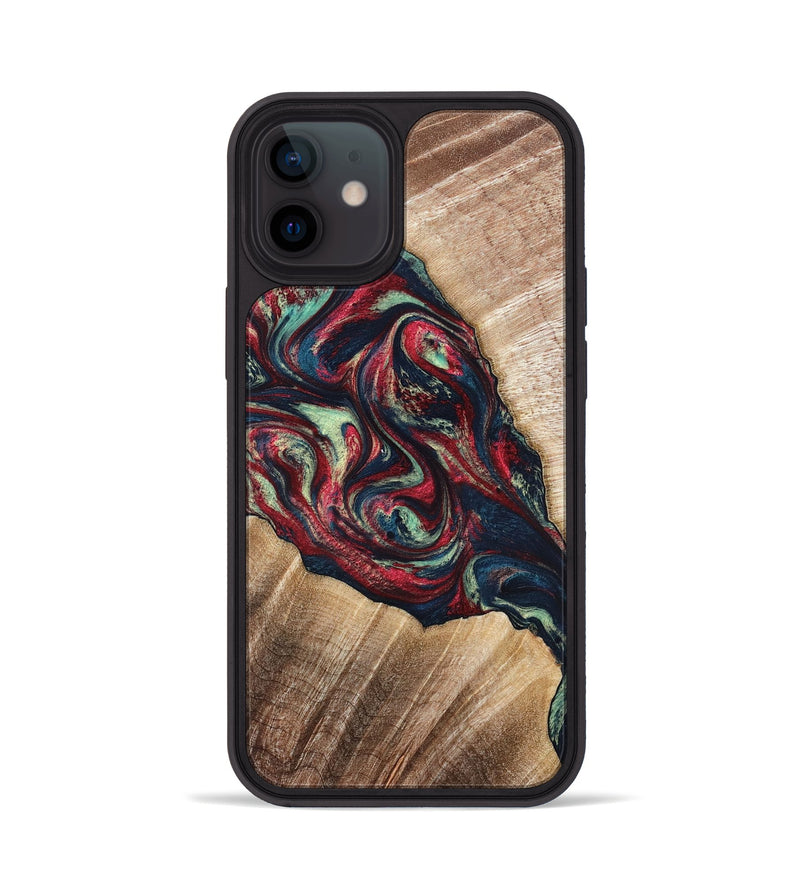 iPhone 12 Wood Phone Case - Maximo (Red, 820767)