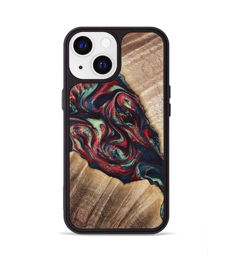 iPhone 13 Wood Phone Case - Maximo (Red, 820767)
