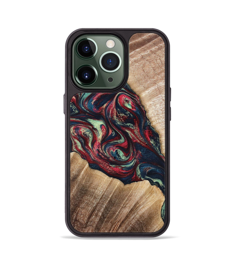 iPhone 13 Pro Wood Phone Case - Maximo (Red, 820767)