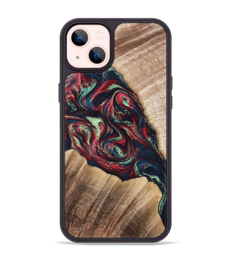 iPhone 14 Plus Wood Phone Case - Maximo (Red, 820767)
