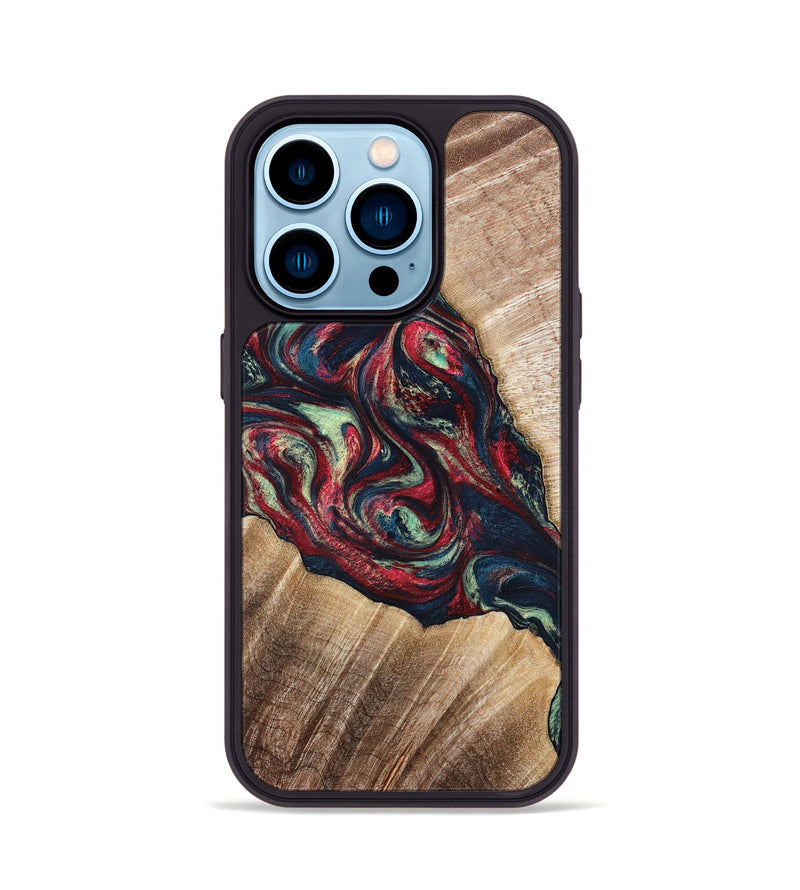 iPhone 14 Pro Wood Phone Case - Maximo (Red, 820767)