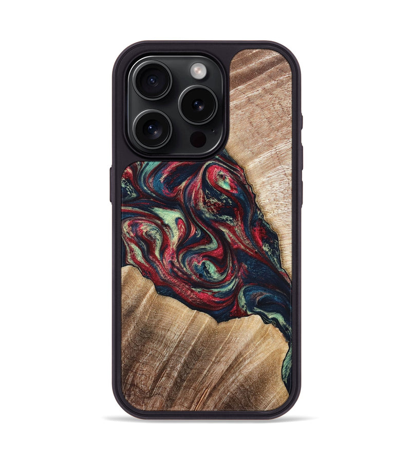 iPhone 15 Pro Wood Phone Case - Maximo (Red, 820767)