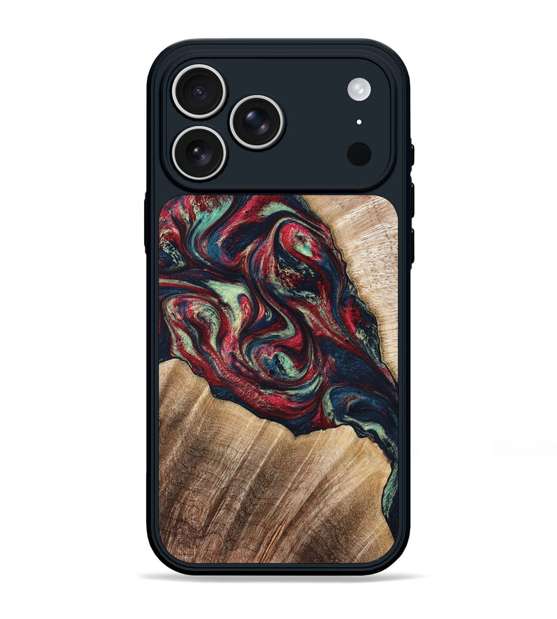 iPhone 17 Pro Max Wood Phone Case - Maximo (Red, 820767)