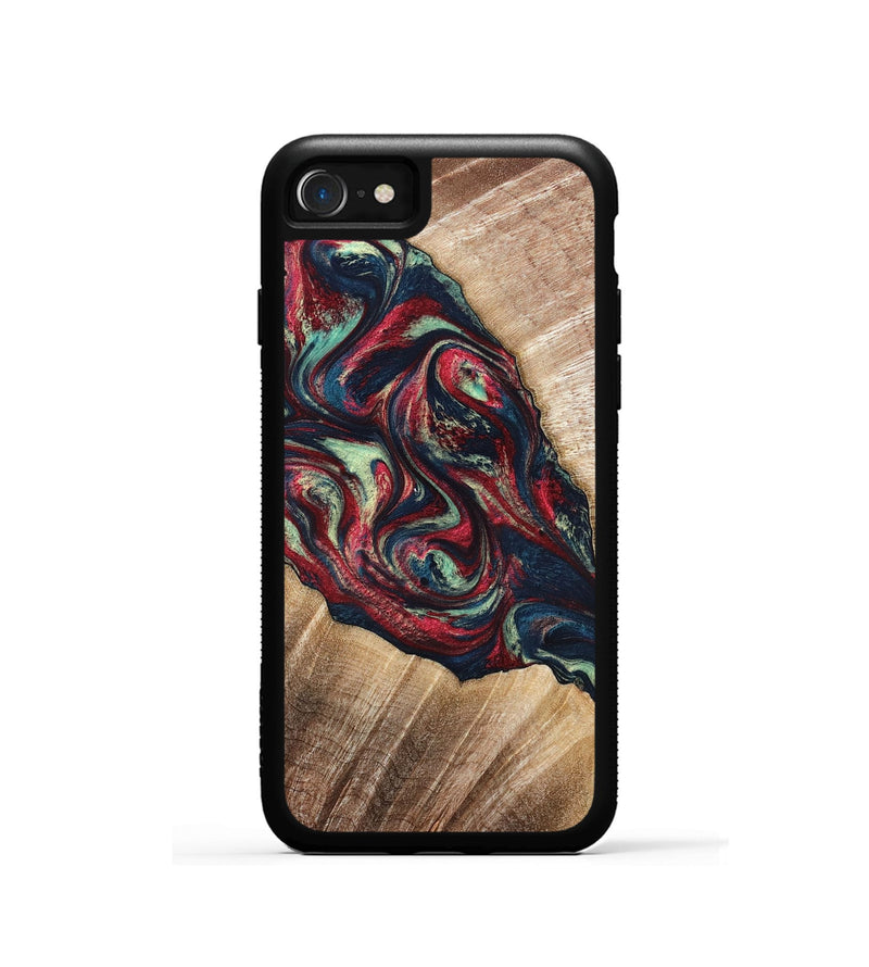 iPhone SE Wood Phone Case - Maximo (Red, 820767)