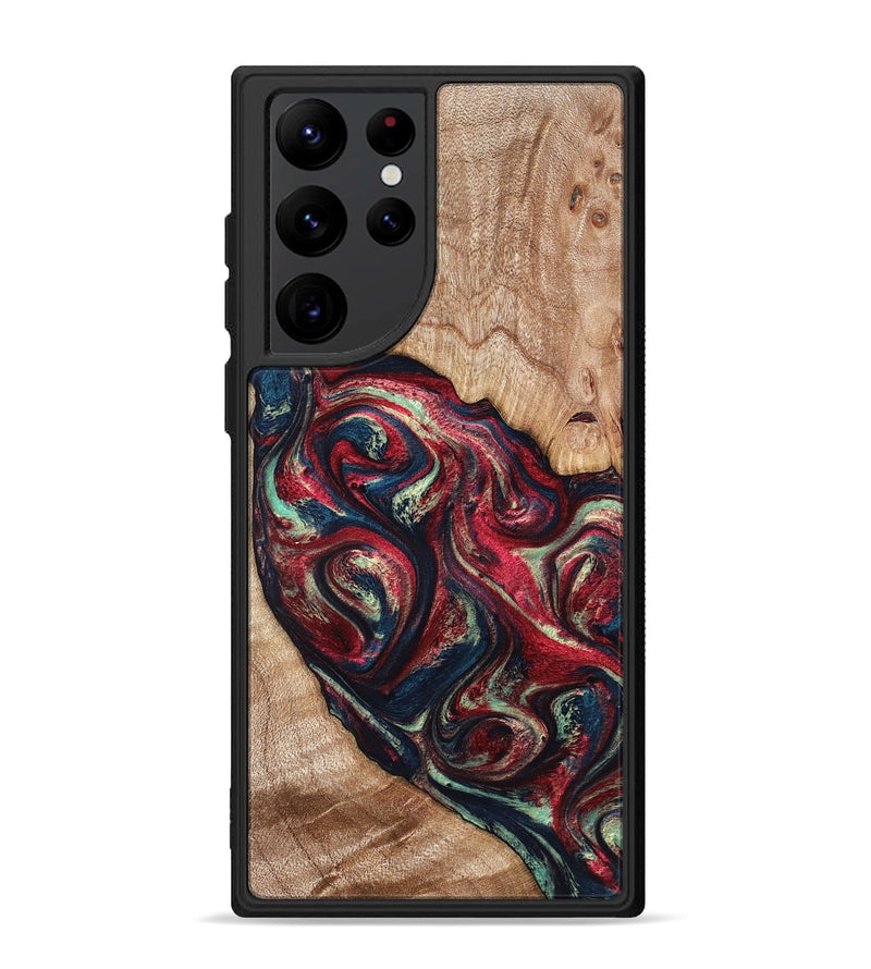 Galaxy S22 Ultra Wood Phone Case - Grover (Red, 820772)