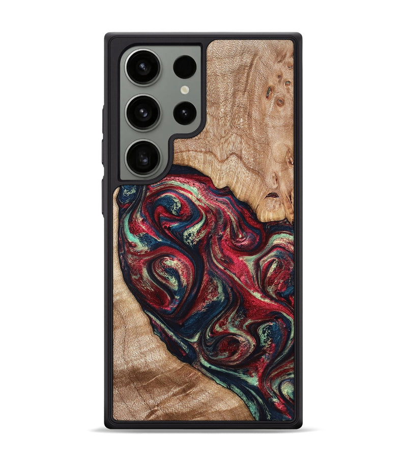 Galaxy S24 Ultra Wood Phone Case - Grover (Red, 820772)