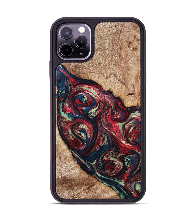 iPhone 11 Pro Max Wood Phone Case - Grover (Red, 820772)