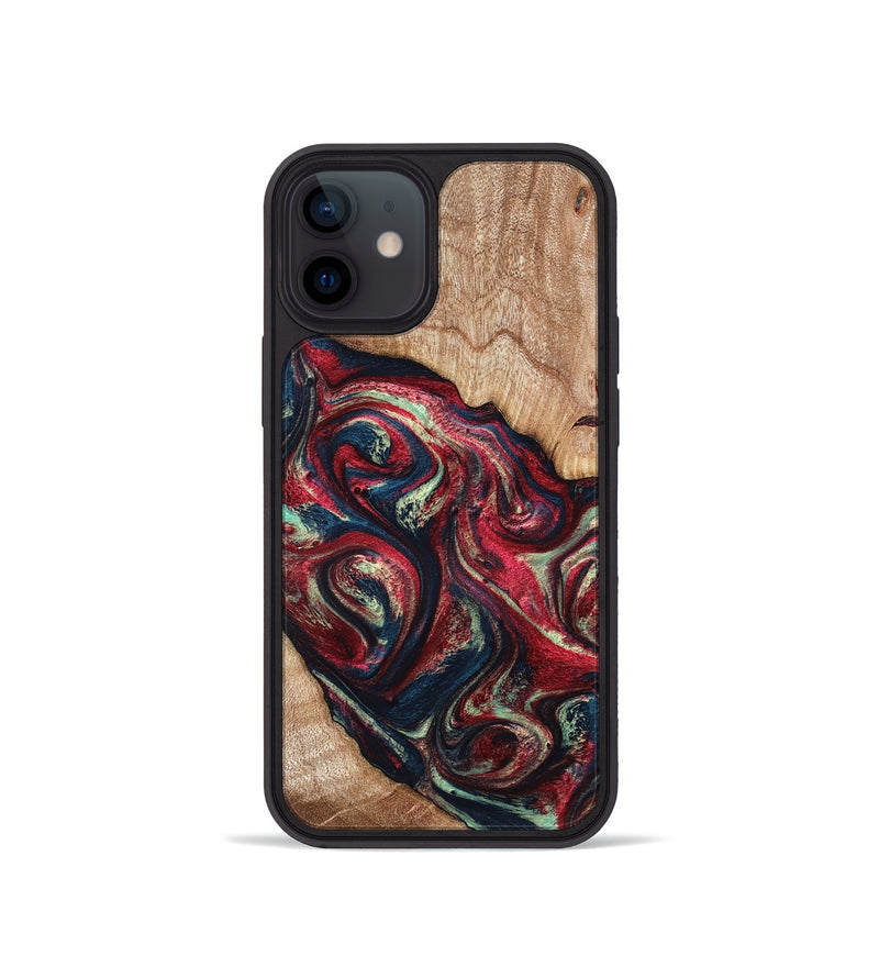 iPhone 12 mini Wood Phone Case - Grover (Red, 820772)