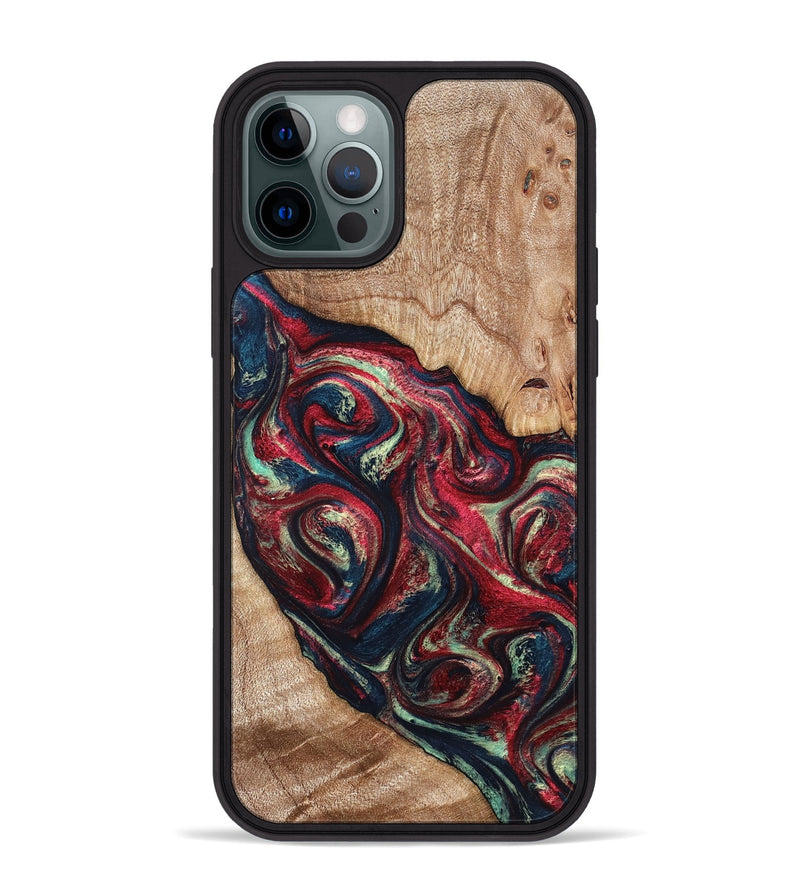iPhone 12 Pro Max Wood Phone Case - Grover (Red, 820772)