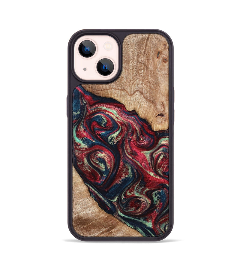 iPhone 14 Wood Phone Case - Grover (Red, 820772)