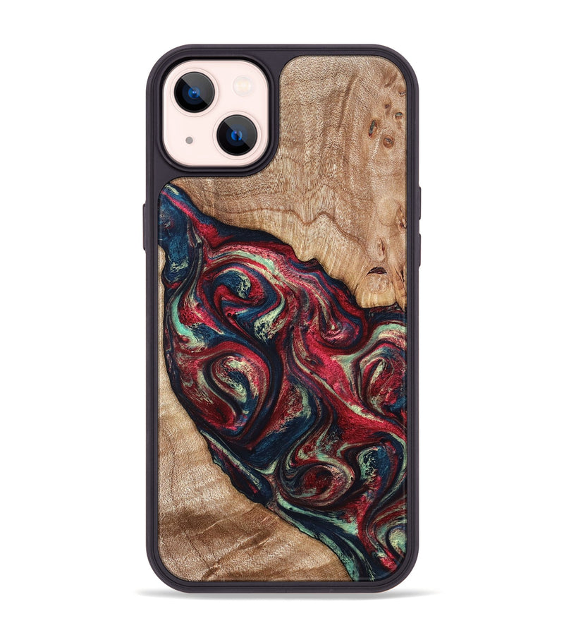 iPhone 14 Plus Wood Phone Case - Grover (Red, 820772)