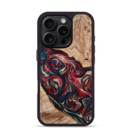 iPhone 16 Pro Wood Phone Case - Grover (Red, 820772)
