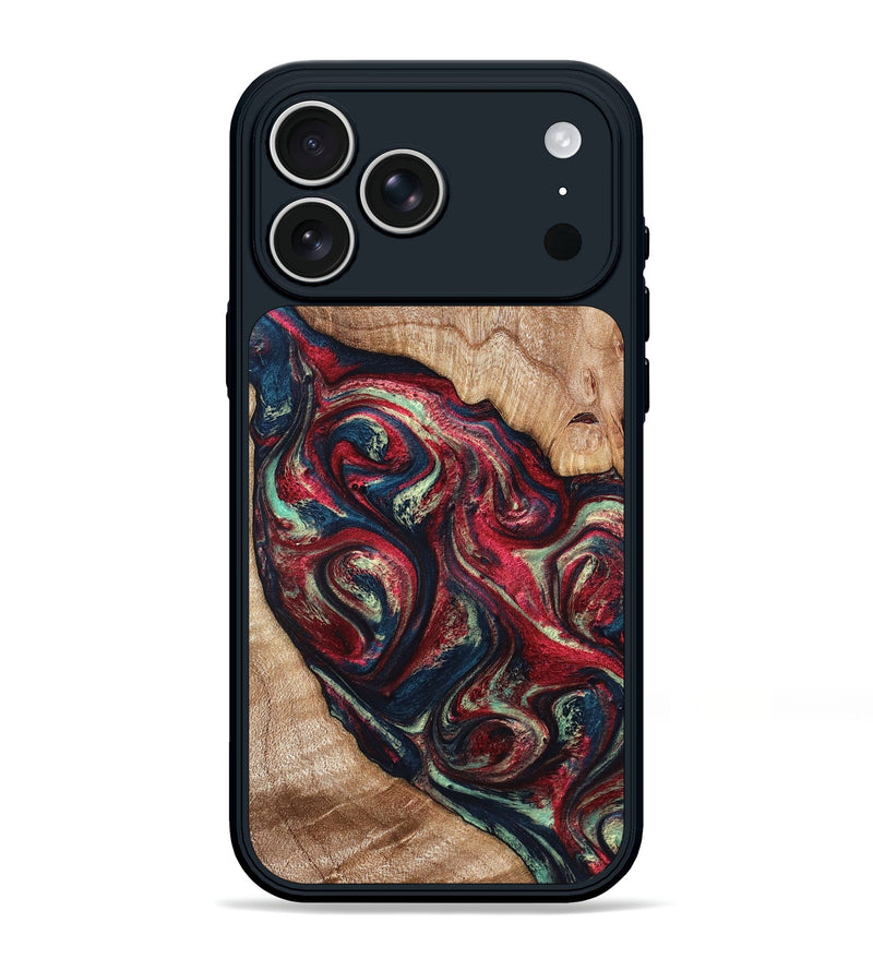 iPhone 17 Pro Max Wood Phone Case - Grover (Red, 820772)