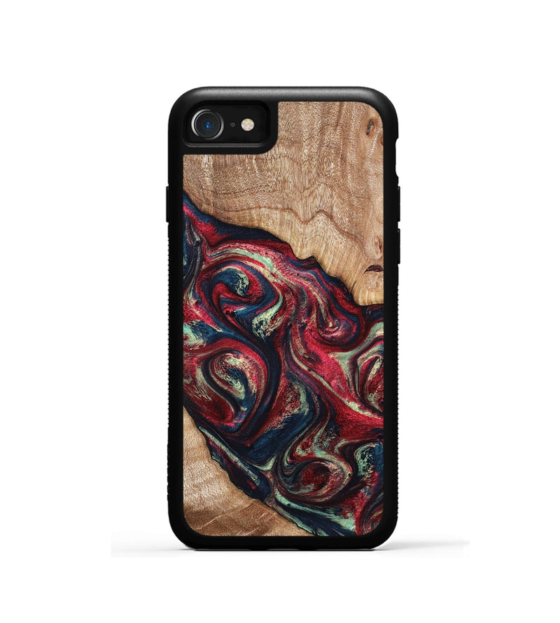 iPhone SE Wood Phone Case - Grover (Red, 820772)