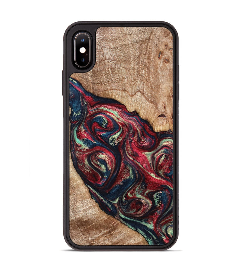 iPhone Xs Max Wood Phone Case - Grover (Red, 820772)