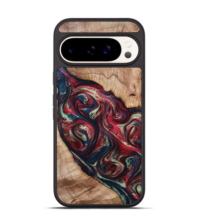 Pixel 9 Wood Phone Case - Grover (Red, 820772)