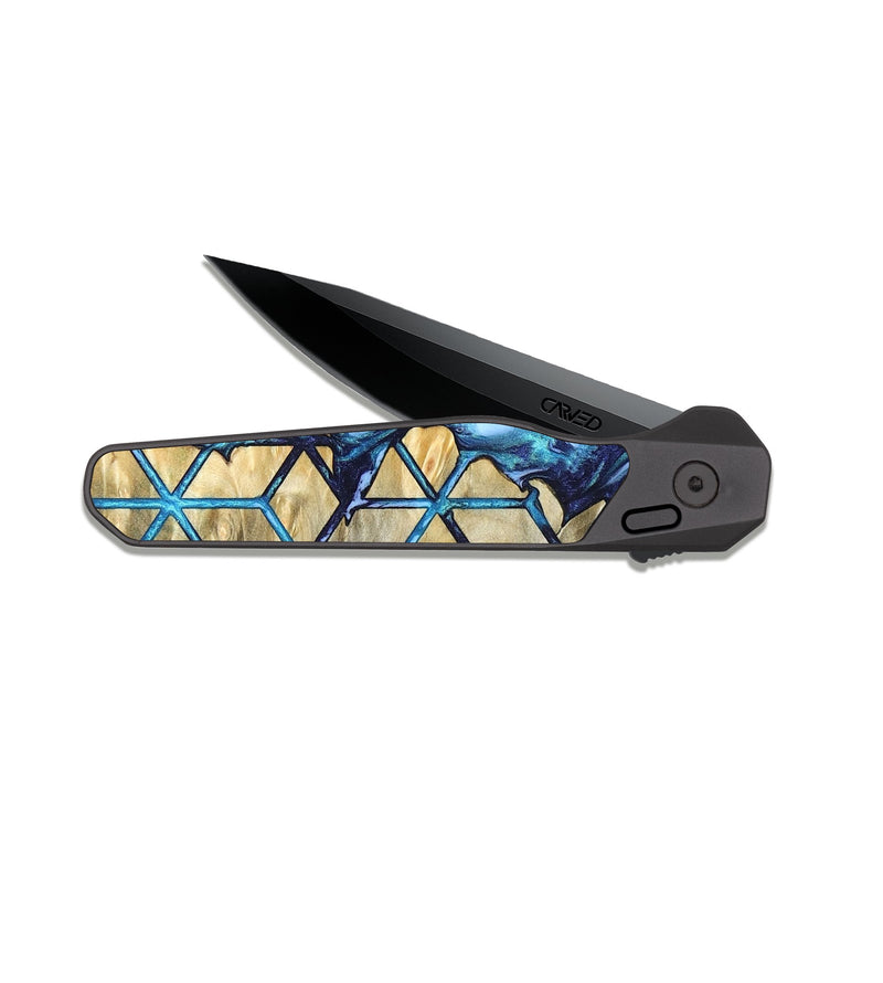 EDC Dark Slate Wood Pocket Knife - Edythe (Pattern, 820778)