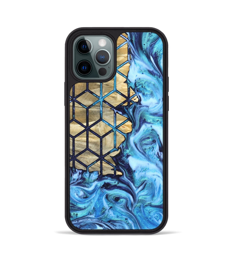 iPhone 12 Pro Wood Phone Case - Edythe (Pattern, 820778)