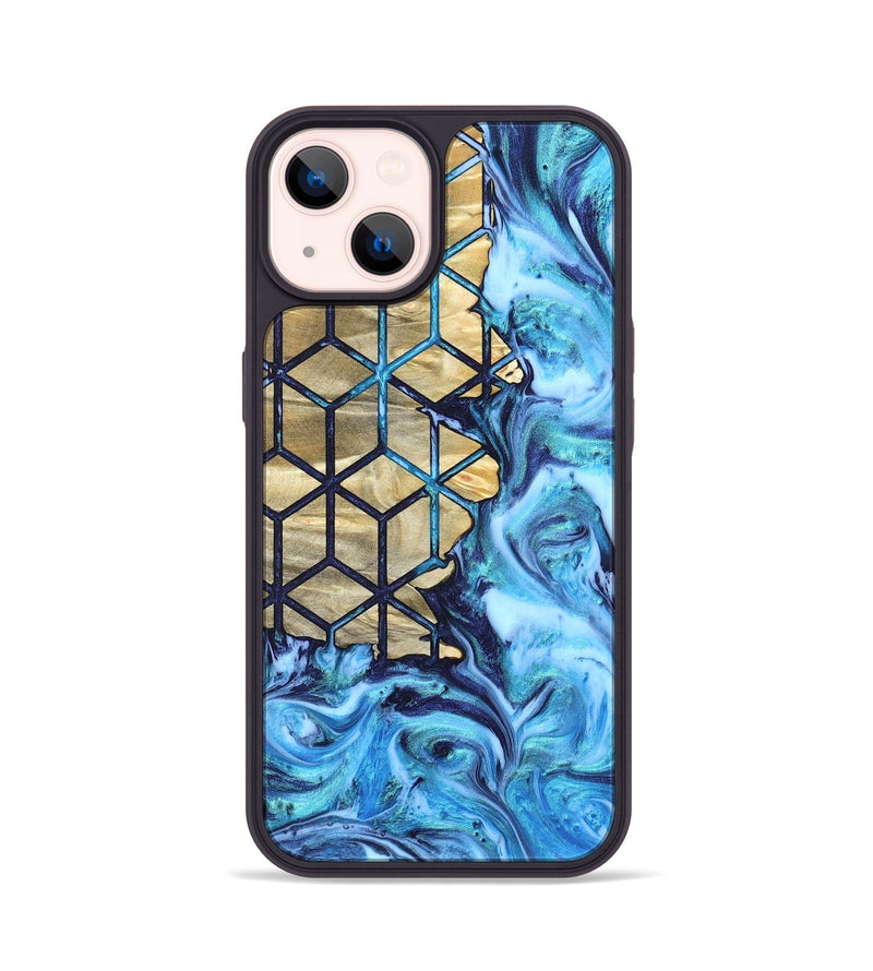 iPhone 14 Wood Phone Case - Edythe (Pattern, 820778)
