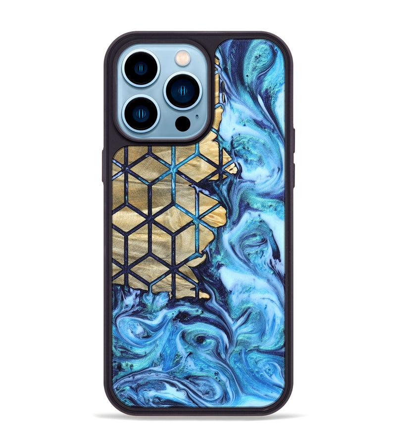 iPhone 14 Pro Max Wood Phone Case - Edythe (Pattern, 820778)