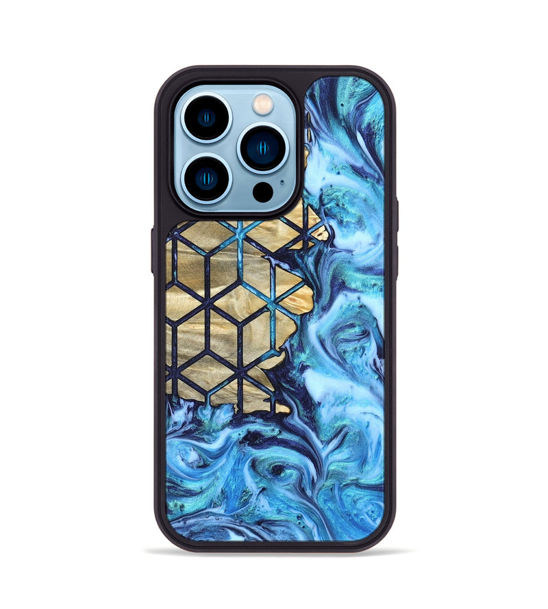 iPhone 14 Pro Wood Phone Case - Edythe (Pattern, 820778)
