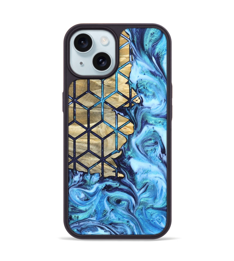iPhone 15 Wood Phone Case - Edythe (Pattern, 820778)