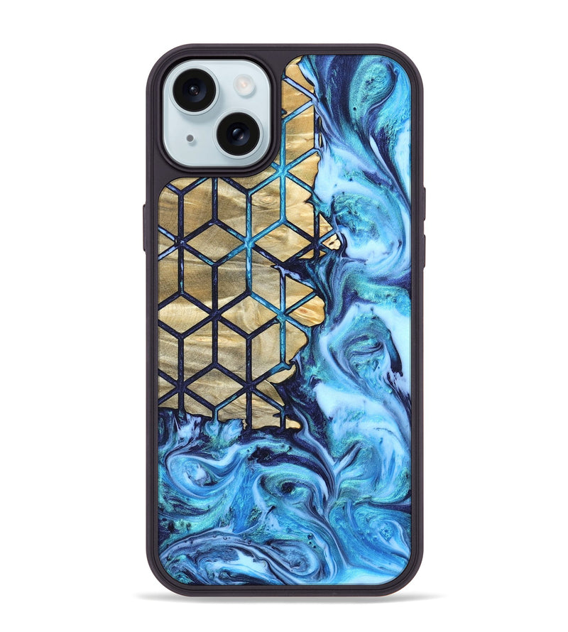 iPhone 15 Plus Wood Phone Case - Edythe (Pattern, 820778)