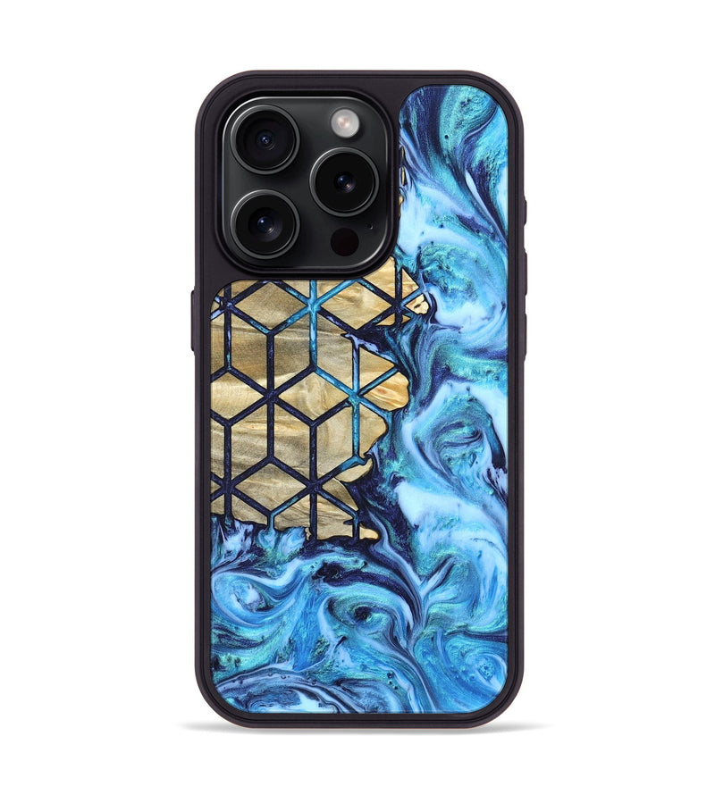 iPhone 15 Pro Wood Phone Case - Edythe (Pattern, 820778)