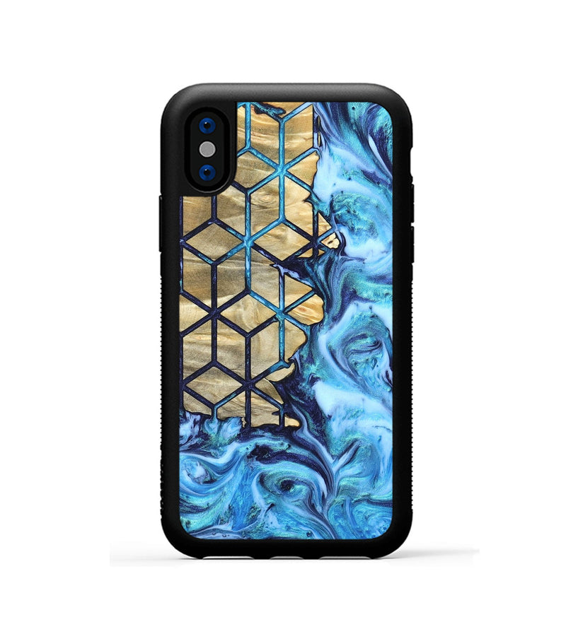 iPhone Xs Wood Phone Case - Edythe (Pattern, 820778)