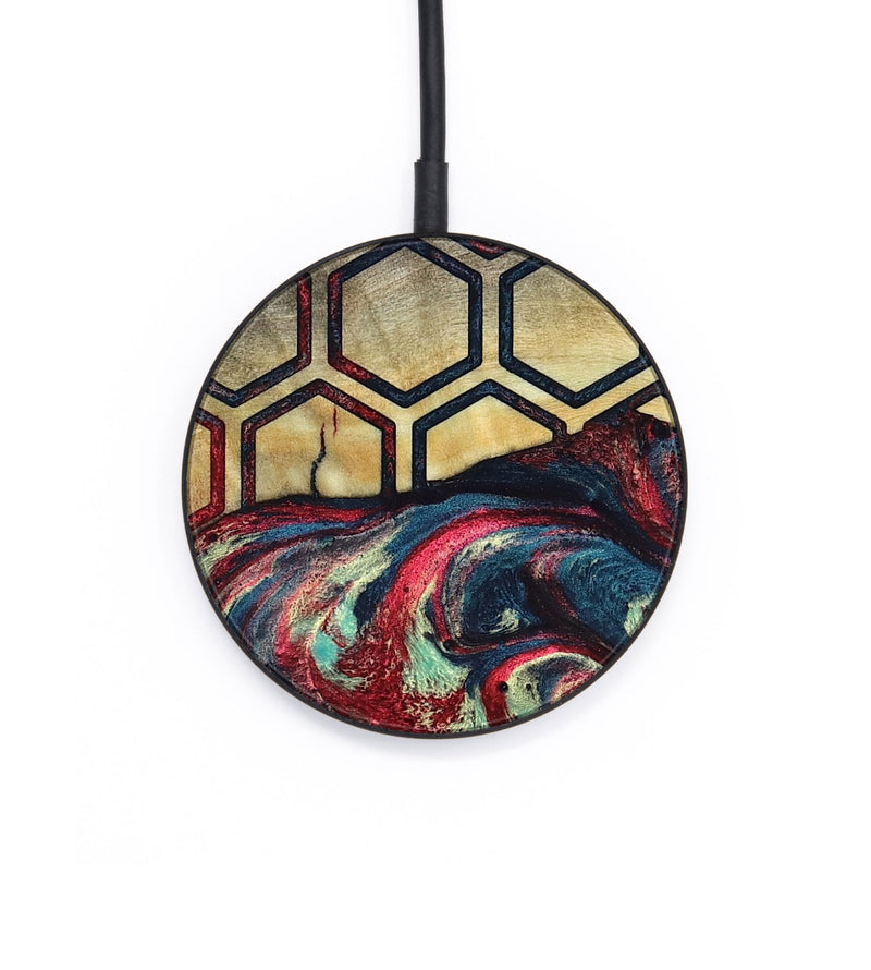 Circle Wood Wireless Charger - Ashlee (Pattern, 820779)