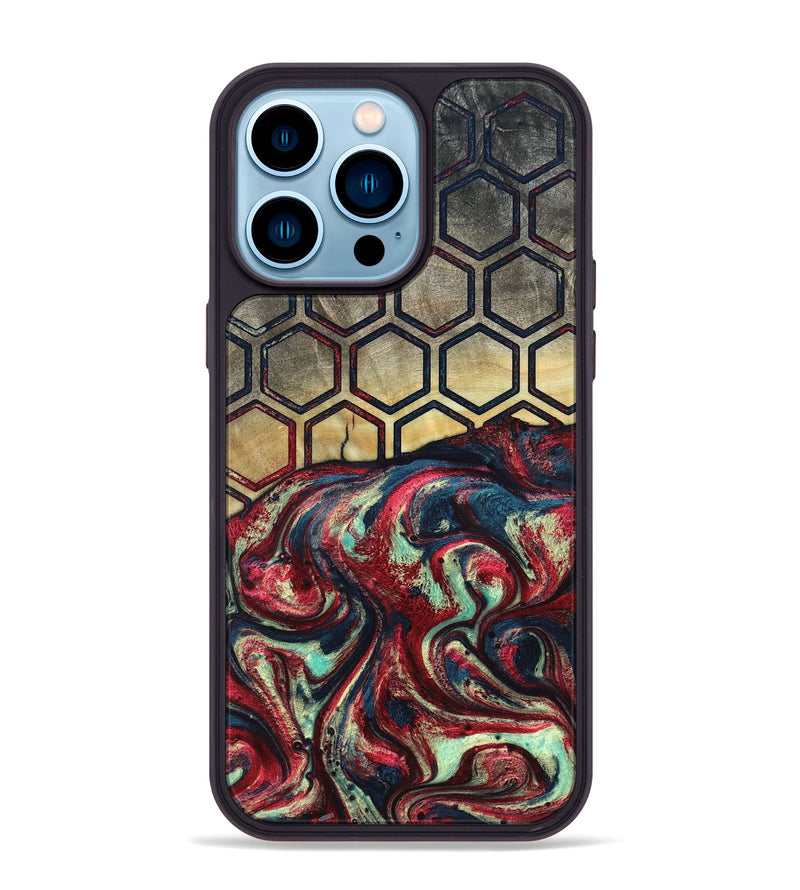 iPhone 14 Pro Max Wood Phone Case - Ashlee (Pattern, 820779)