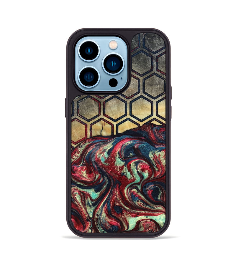 iPhone 14 Pro Wood Phone Case - Ashlee (Pattern, 820779)