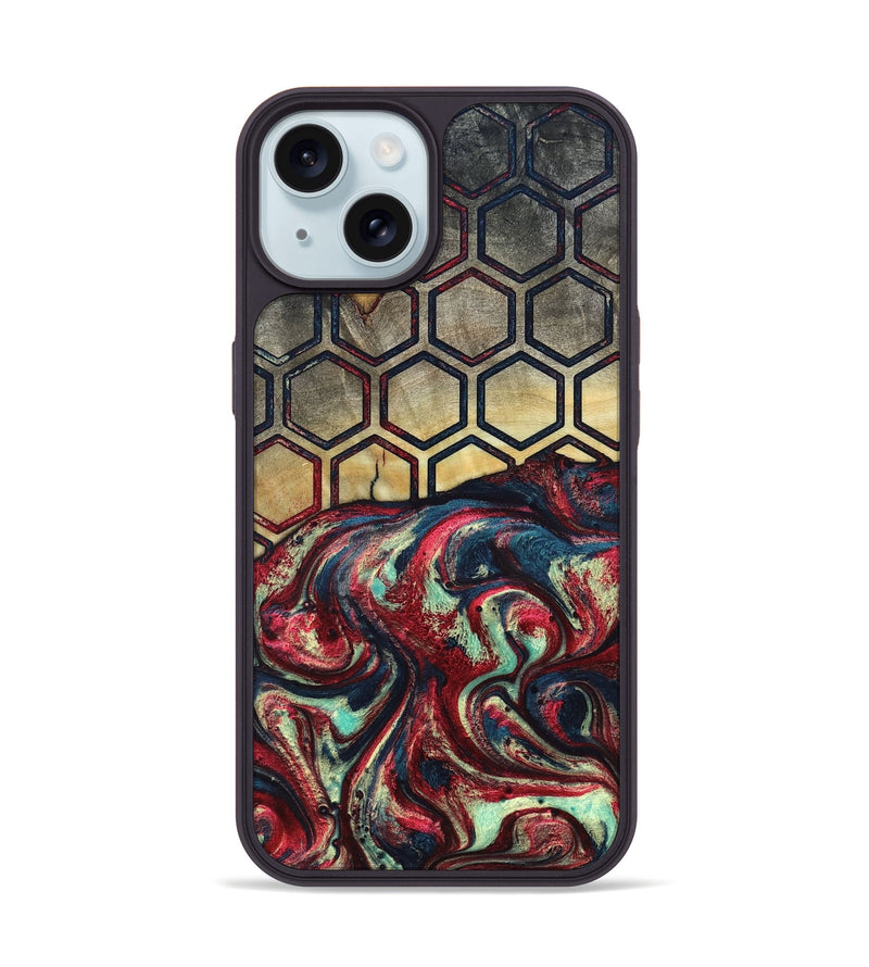 iPhone 15 Wood Phone Case - Ashlee (Pattern, 820779)