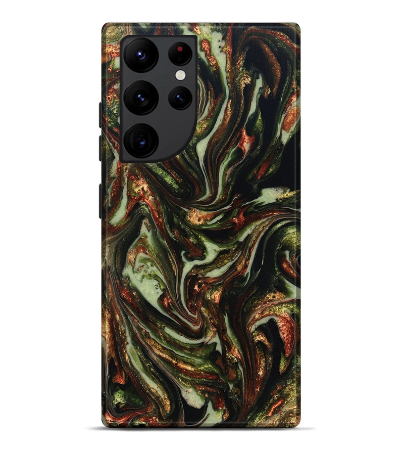 Galaxy S22 Ultra ResinArt Live Edge Phone Case - Dorthy (Green, 820802)
