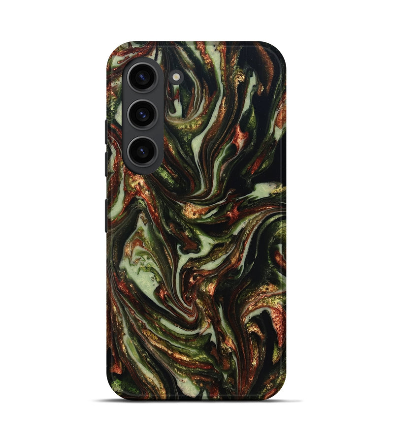 Galaxy S23 ResinArt Live Edge Phone Case - Dorthy (Green, 820802)
