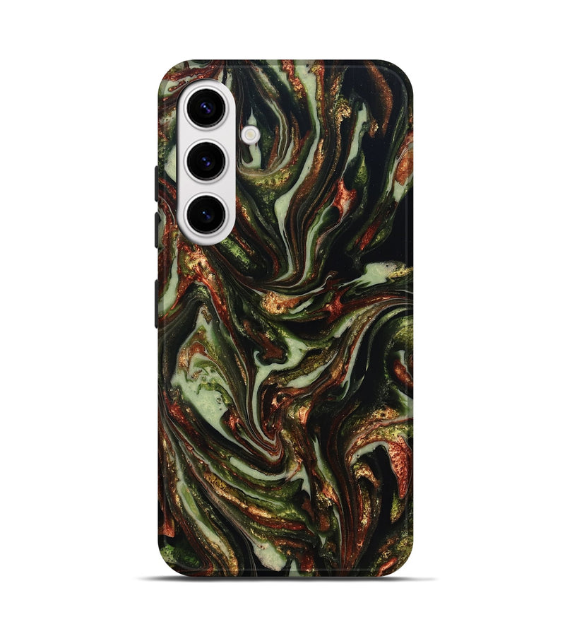 Galaxy S25 ResinArt Live Edge Phone Case - Dorthy (Green, 820802)