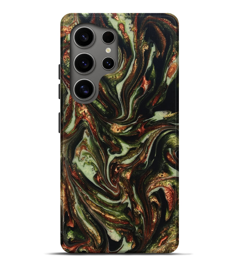 Galaxy S25 Ultra ResinArt Live Edge Phone Case - Dorthy (Green, 820802)