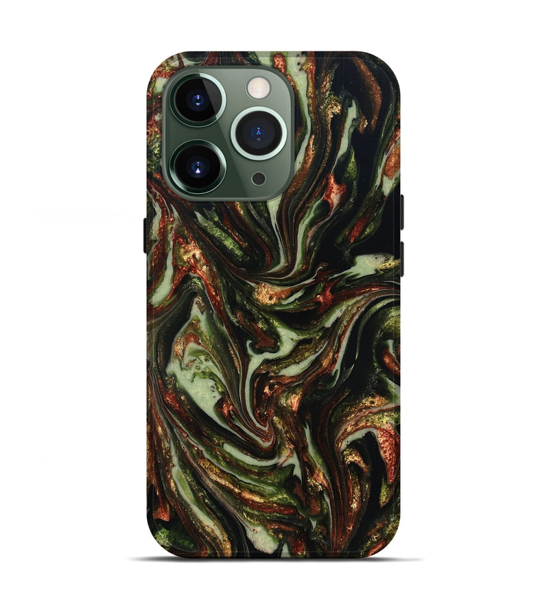 iPhone 13 Pro ResinArt Live Edge Phone Case - Dorthy (Green, 820802)